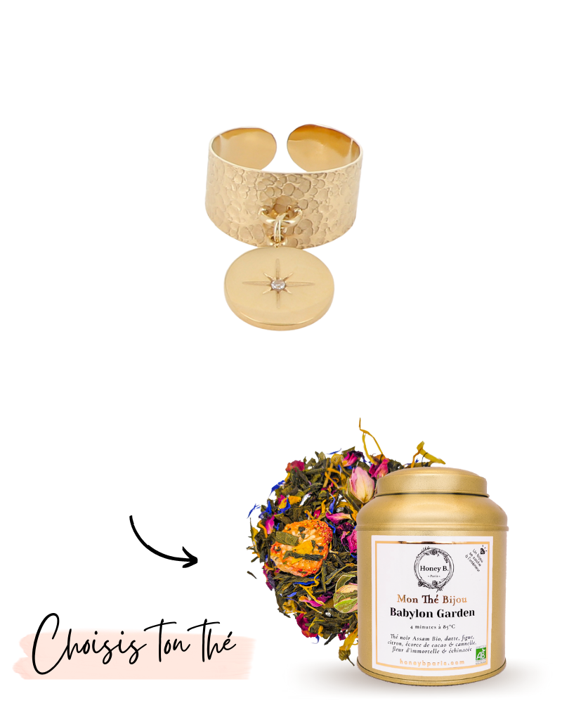 Mon Thé Bijou - Bague Marguerite (or)