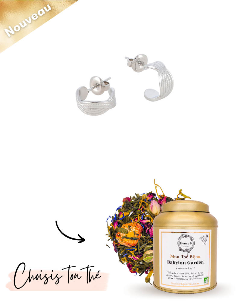 Mon Thé Bijou - Boucles Flavia (argent)